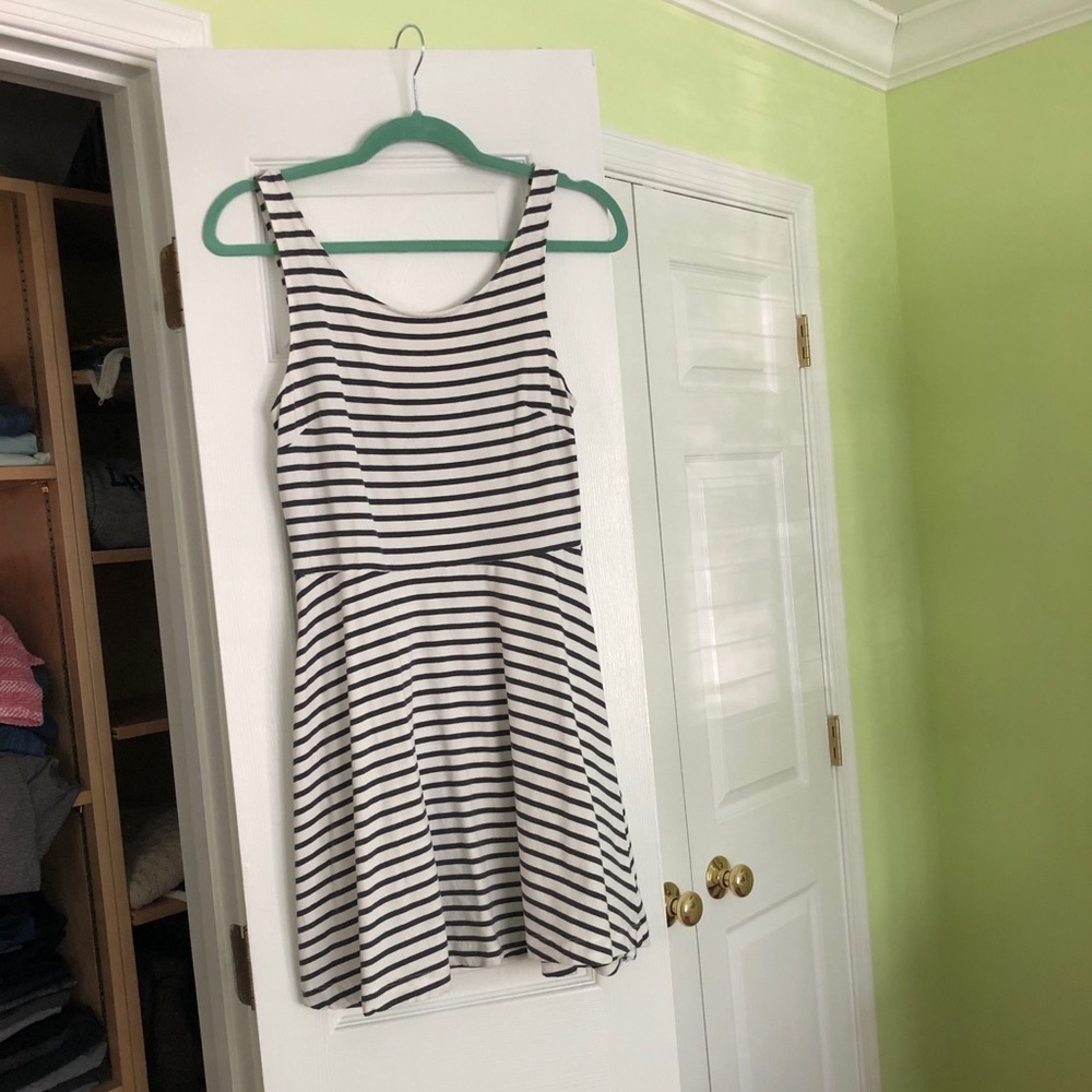 Striped Summer A-line dress